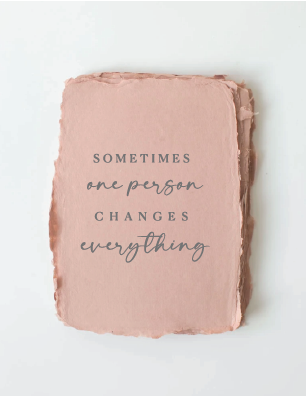 "Sometimes one person" Friendship Love Greeting Card - White Street Market