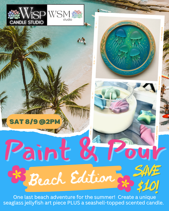 PAINT & POUR - Seaglass Jellyfish