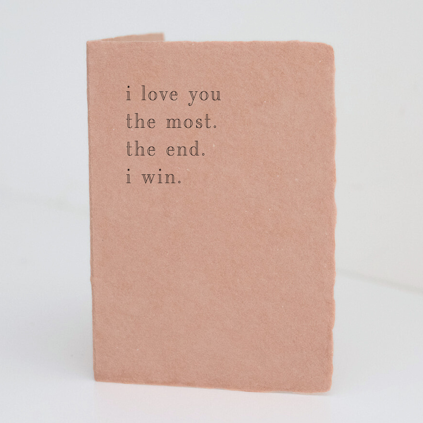 Load image into Gallery viewer, &amp;quot;Love you the Most&amp;quot; Letterpress Love Greeting Card - White Street Market
