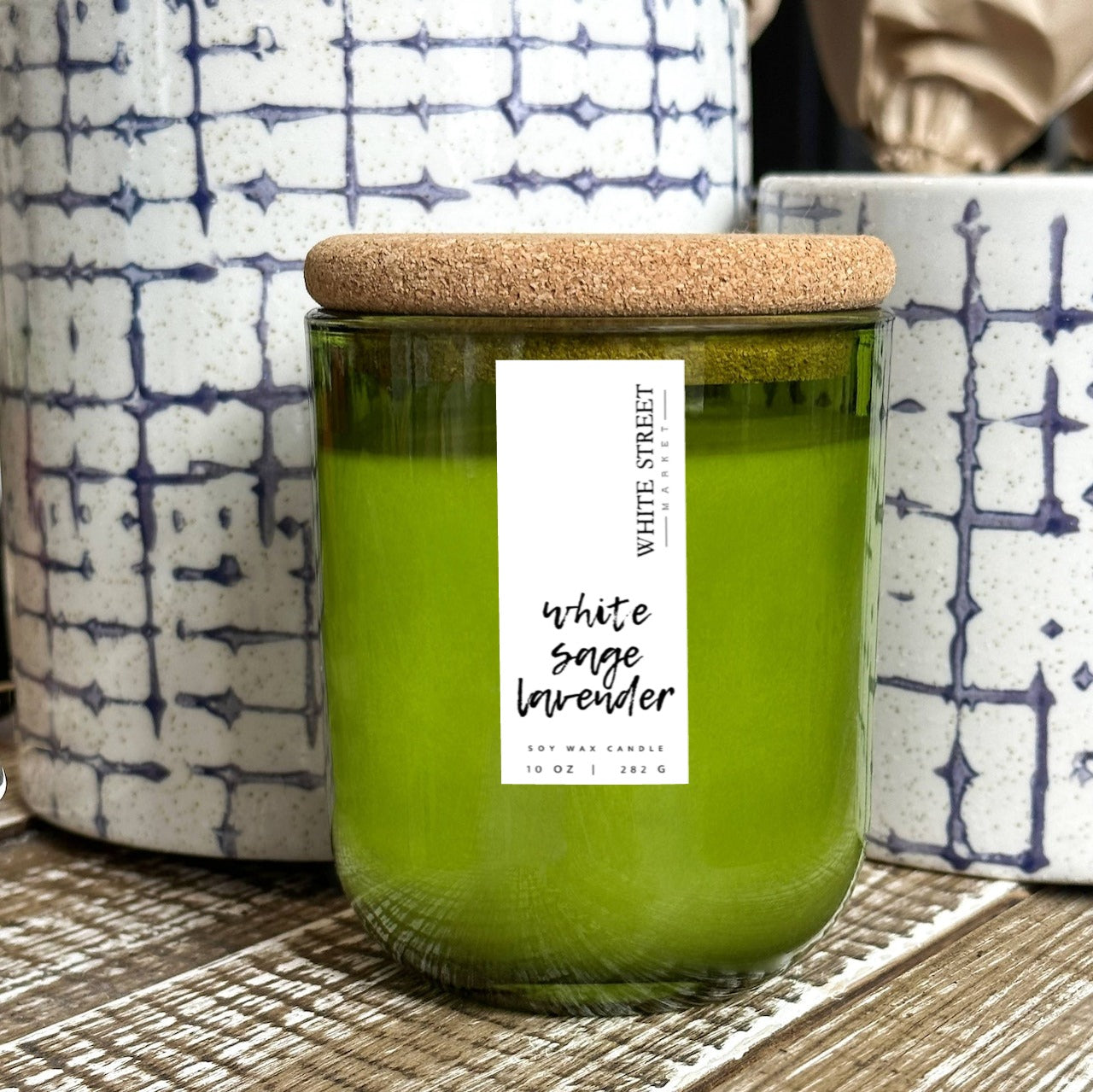 White Sage Lavender Candle - White Street Market